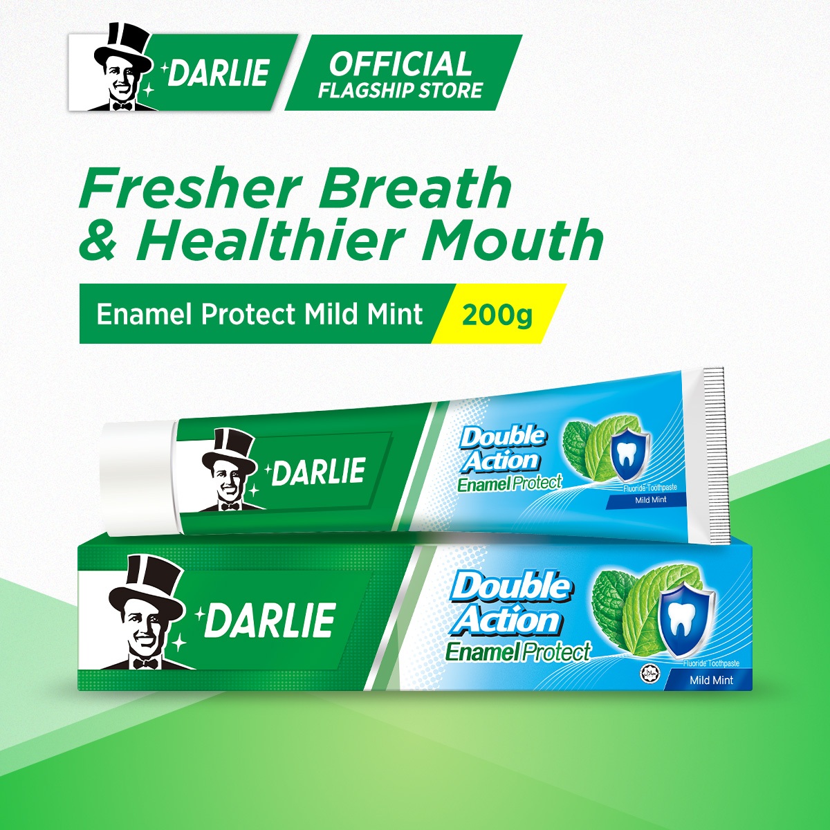 Darlie Double Action Enamel Protect Toothpaste Mild Mint 200g