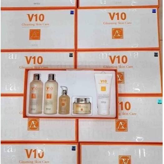 Bộ Dưỡng Trắng Da V10 Skinaz 5 Món - V10 Gleaming Skin Care