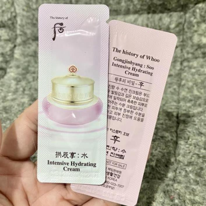 Combo 10 gói kem cấp nước dưỡng ẩm Whoo Gongjinhyang Soo Super Hydrating Cream