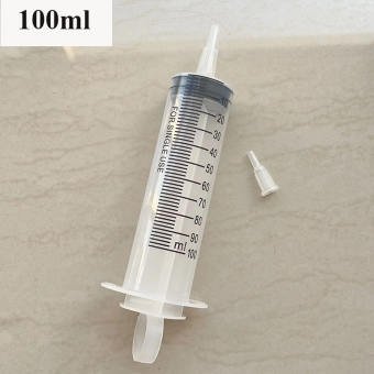 Ống tiêm xi lanh 100ml,xi lanh nhựa,bơm tiêm có dùng để bơm, trích dung dịch phục vụ cuộc sống hằng ngày