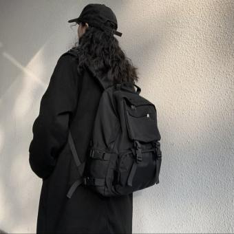 BALO ULZZANG BASIC ( chống nước ) ( 2 khoá nhựa đen song song