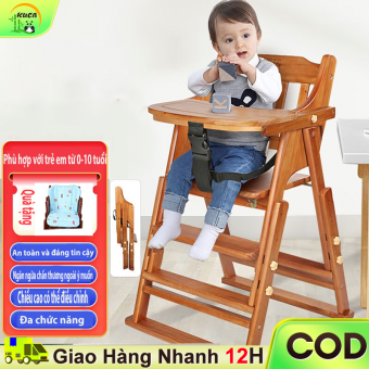 Ghế ăn cho bé Gỗ/Màu nâu Gỗ đặc Có thể nâng lên Ghế bếp phòng ngủ cho trẻ em Ghế đẩu Ghế ăn cho bé