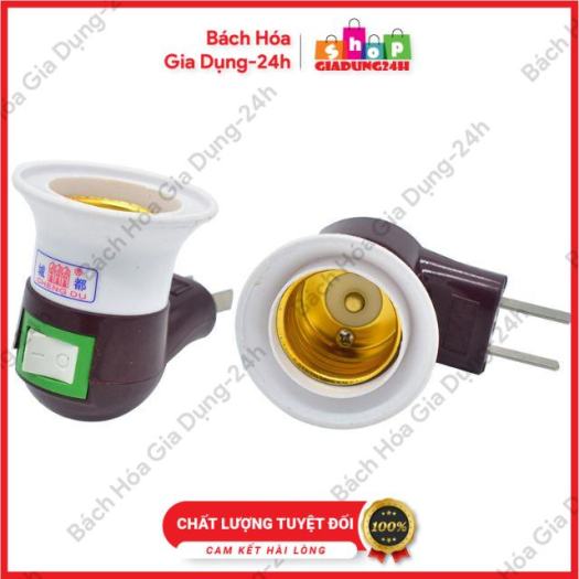 Đui bóng đèn E27 nhiều mẫu,Đui lò xo. công tắc E27 tiện dụng