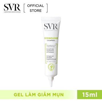 Gel chấm mụn làm giảm mụn viêm sưng svr sebiaclear cicapeel 15ml
