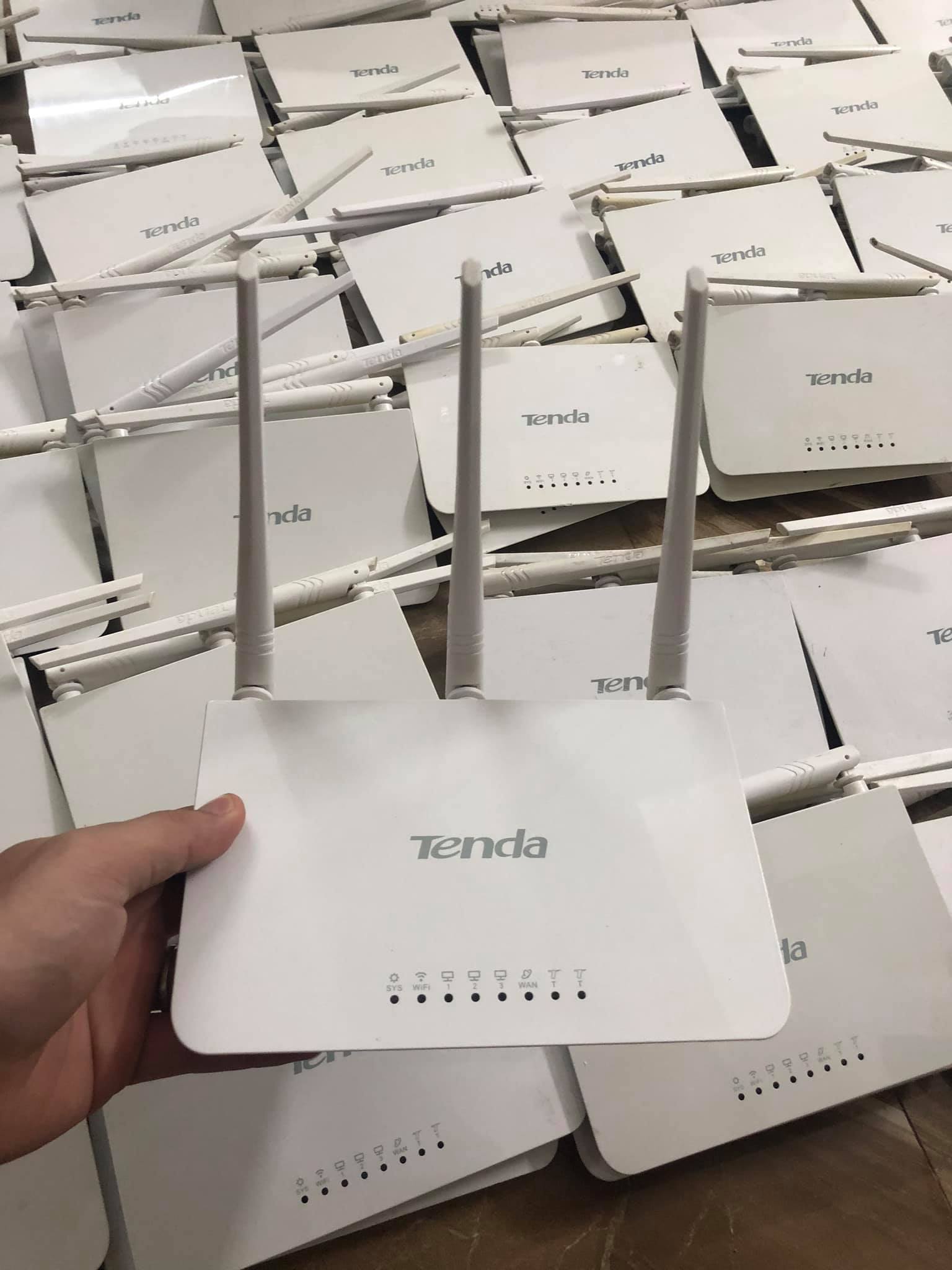 Bộ phát Wifi Tenda F3 3 râu, Modem Wifi Tenda 3 râu chuẩn tốc độ 300 Mbps sóng khỏe xuyên tường, Cục kích sóng wifi router wifi không dây