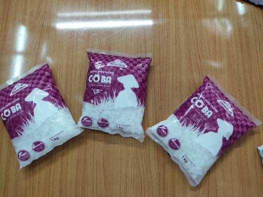 ĐƯỜNG PHÈN BIÊN HÒA TÚI 1KG - Đường phèn sạch trắng Cô Ba 1kg - Đường Phèn Bi 1kg