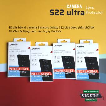 Miếng Dán Cường Lực Camera Samsung S22 Plus Ultra Zeelot