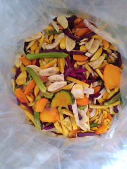 Trái cây sấy thập cẩm, trái cây sấy, trái cây sấy ăn liền,  rau củ quả sấy túi 1 kg -500 gr