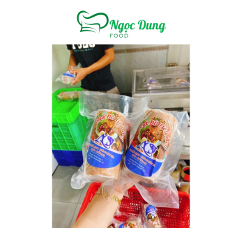 CHẢ BÒ TIÊU ĐEN Đòn 500gr (giao tphcm)