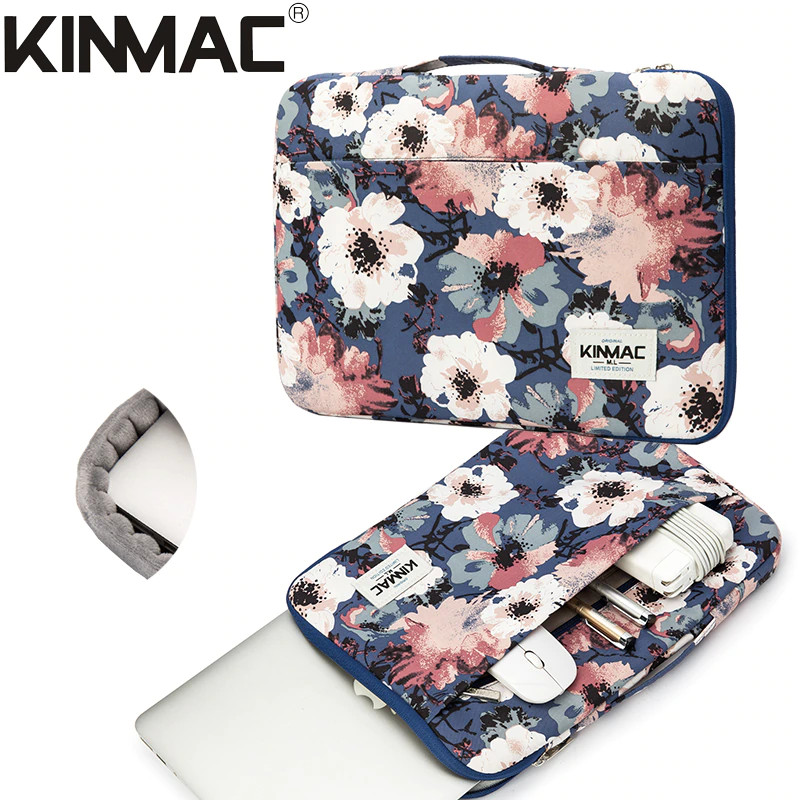 Túi đựng laptop macbook chống sốc chính hãng KINMAC-HOA TRÀ