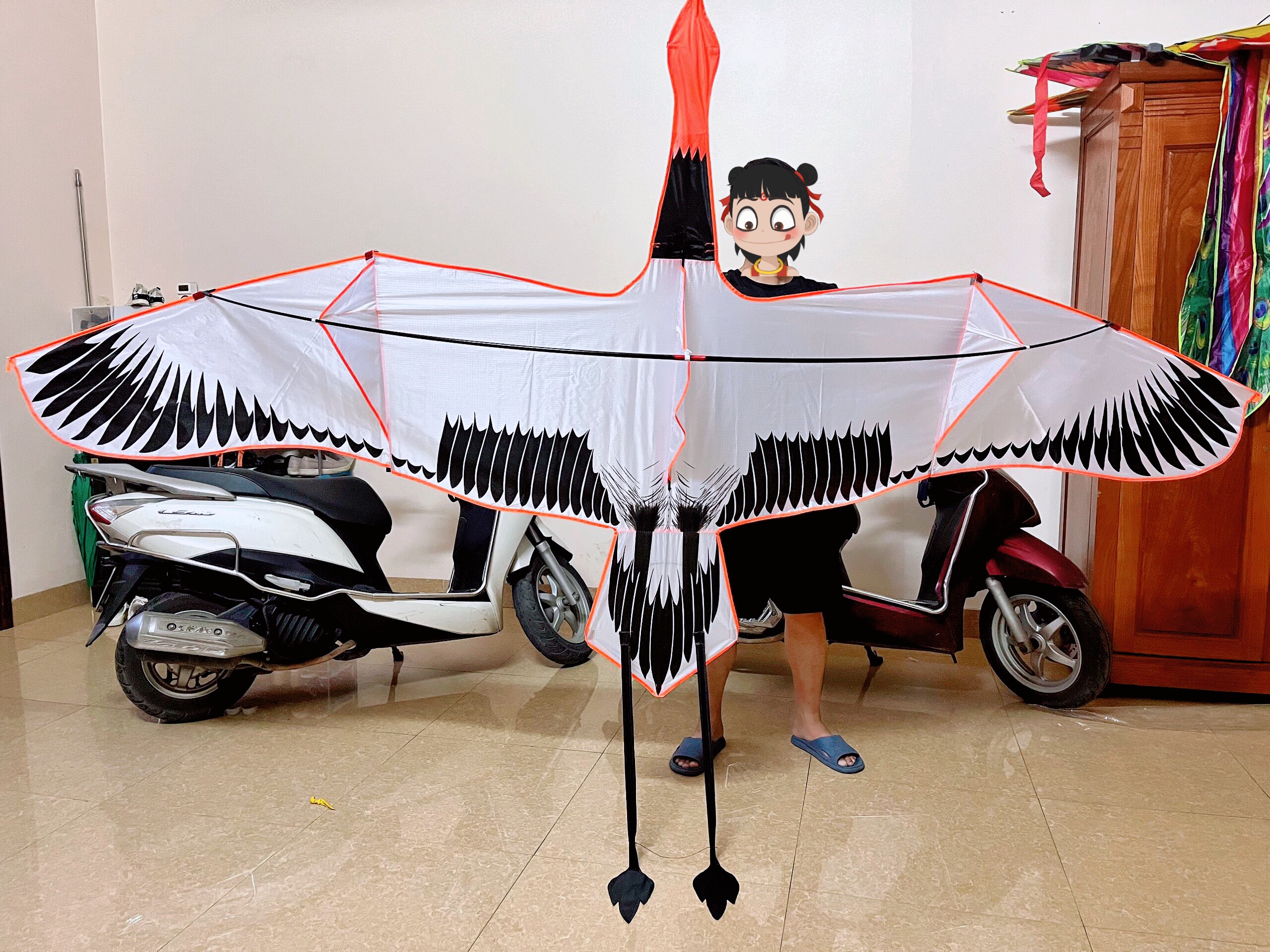 Diều chim hạc 3m siêu siêu đẹp dễ thả