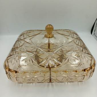 Hộp mứt nhựa vuông cao cấp