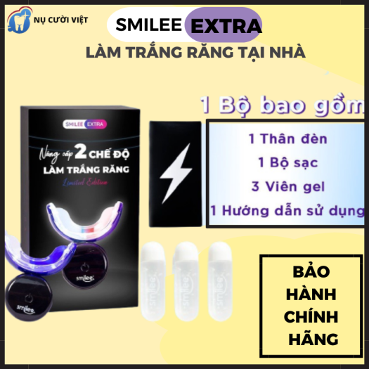 Smilee Extra-Tẩy trắng răng tại nhà Smilee cao cấp Extra Nhập USA hiệu quả gấp đôi