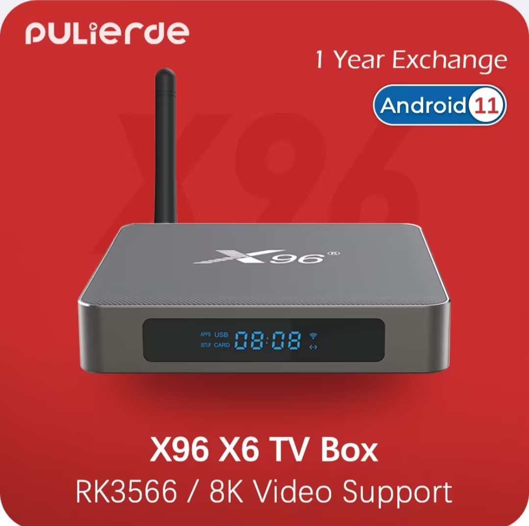 READY STOCK X96X6 TV Box Android 11 Smart TV Box 8GB RAM 128GB ROM RK3566  4K Dual Wifi 1000M Android box Bluetooth