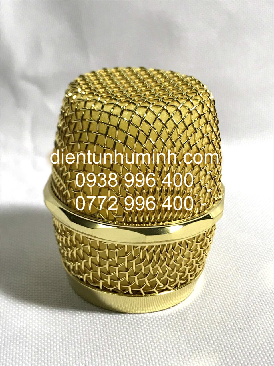 ĐẦU LƯỚI CHỤP MIC LOA KÉO - ĐẦU LƯỚI MICRO - ĐẦU MIC LOA KẸO KÉO ( VÀNG RĂNG TRUNG )