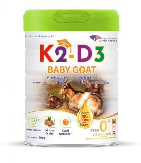 Sữa bột K2-D3 BABY GOAT Step 0+ (0-12 tháng) 400g