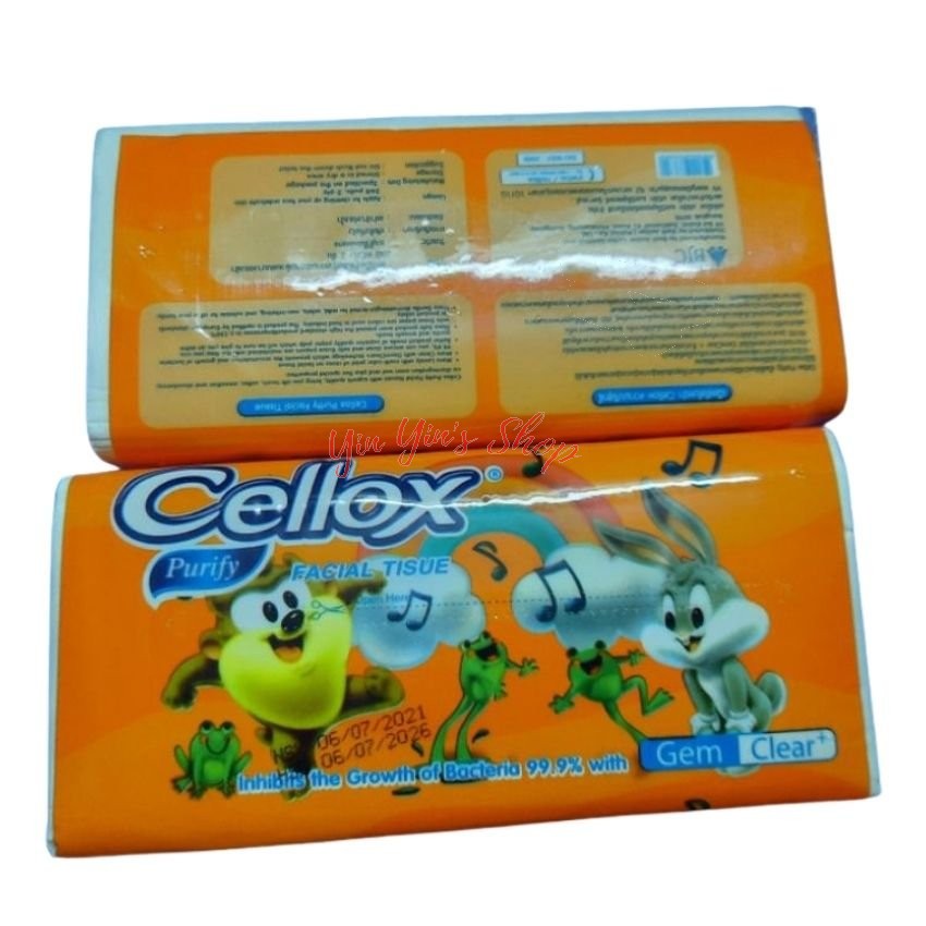 Combo 2 gói khăn giấy rút lụa cao cấp cellox 260 tờ 2 lớp 20x19cm hàng thái lan