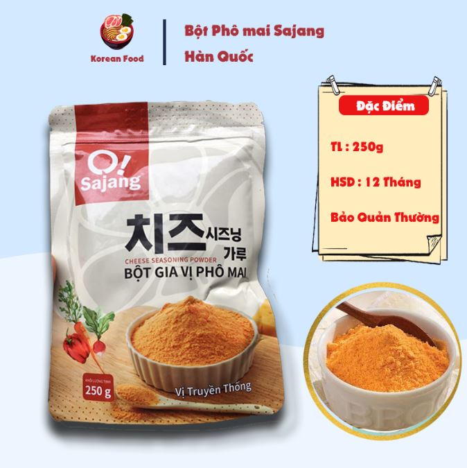Bột phô mai sajang hàn quốc 250g