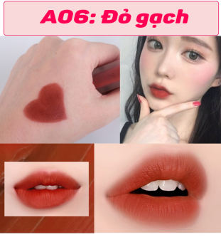 Son Kem Lì Black Rouge Air Fit Velvet Tint màu ❣️A06❣️ Đỏ đất pha cam siêu xinh