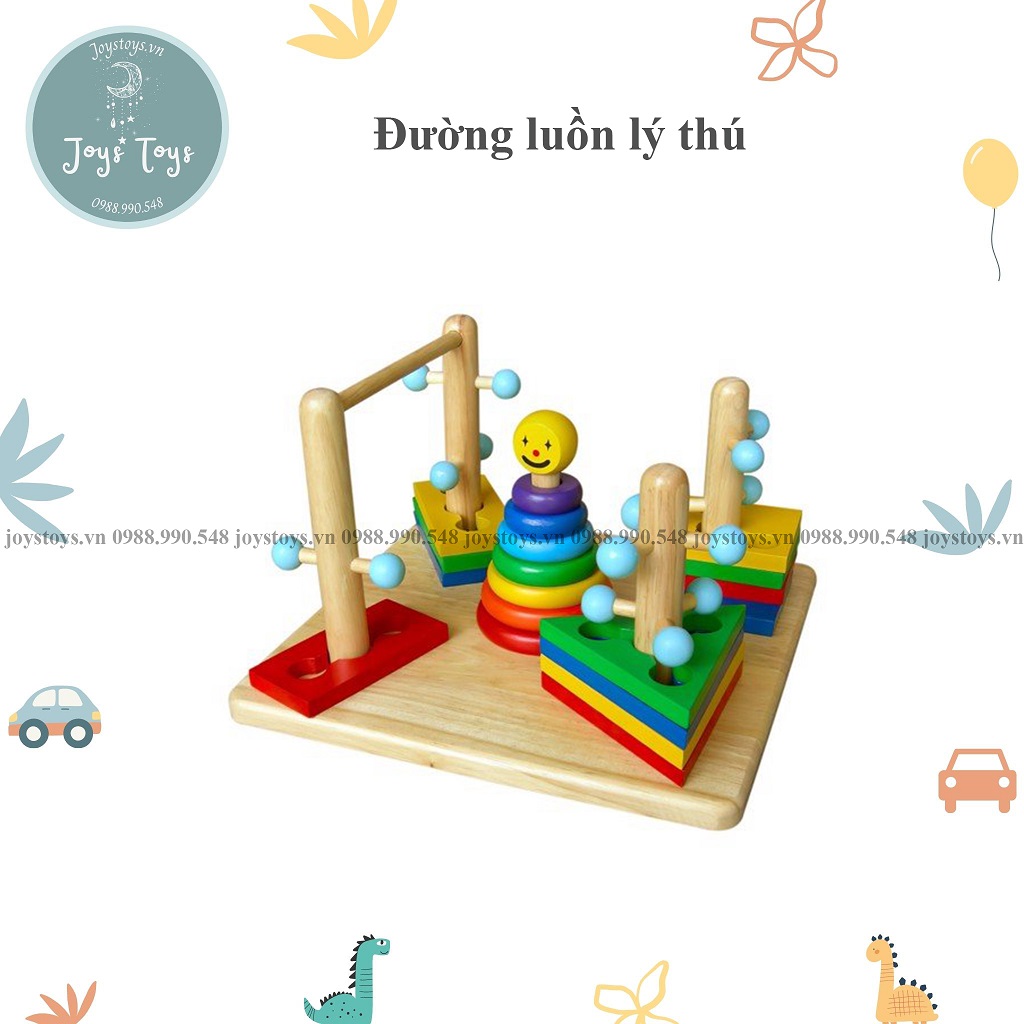 Đồ chơi gỗ Đường luồn lý thú Winwintoys vừa học vừa chơi cho bé HCM Joystoys.vn