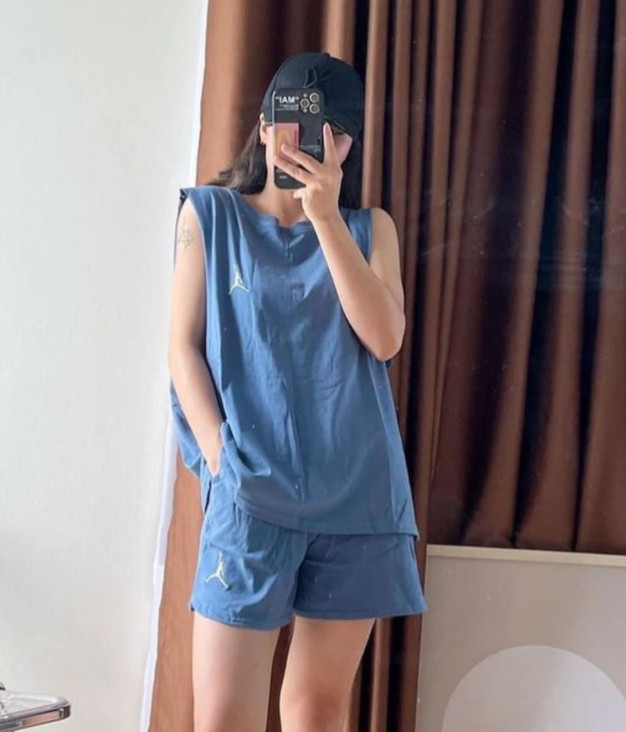 Sét áo tanktop + quần người bắt bóng hn33