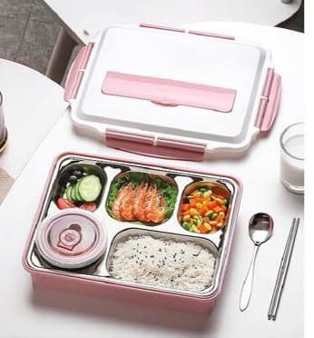 Hộp đựng cơm văn phòng 5 ngăn inox 304 giữ nhiệt