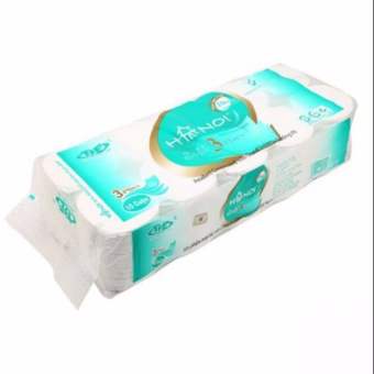 GIẤY VỆ SINH HÀ NỘI XANH KHÔNG LÕI 3 LỚP CHUẨN