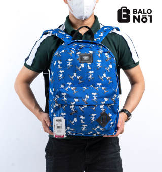 [ TẶNG KÈM VỚ ] Balo Van.s Peanuts Old Skool Backpack – Blue