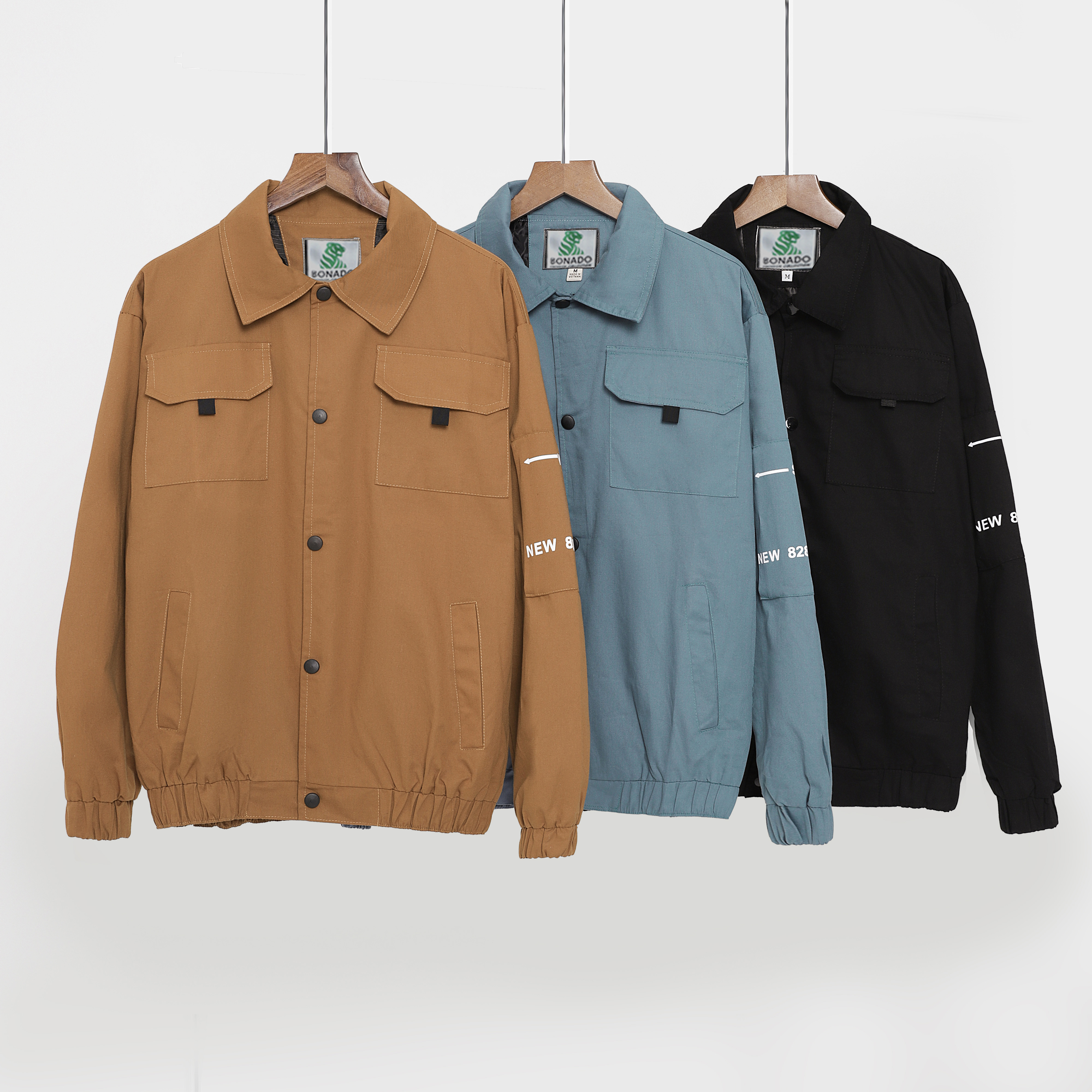 Áo khoác kaki nam túi hộp trẻ trung cao cấp Khavi KVM2101 Màu vàng