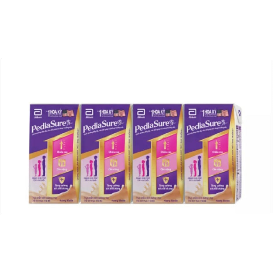 Lốc 4 Hộp Sữa nước Pediasure Socola 110ml/hộp hsd 11/2022
