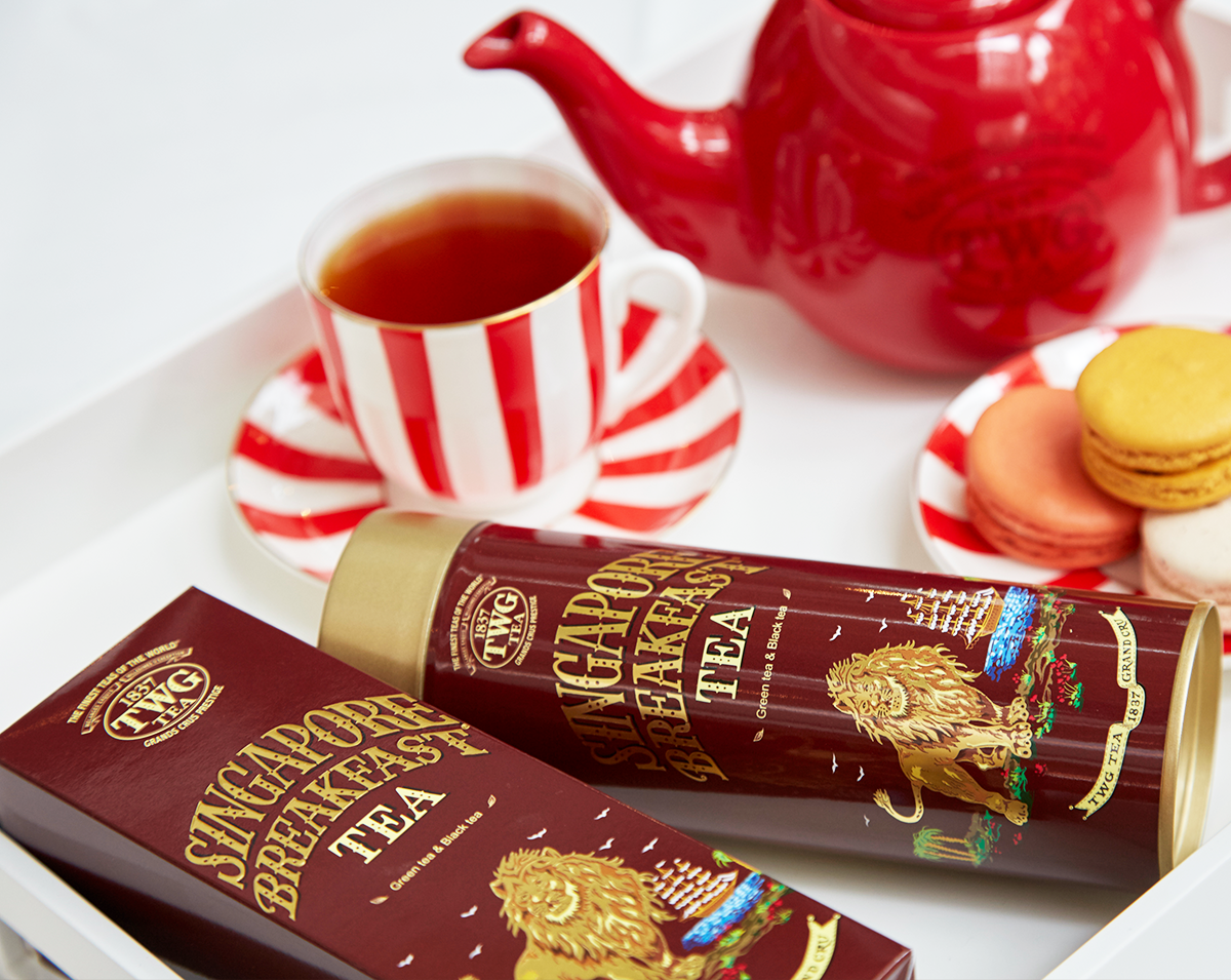 TWG Tea | Singapore Breakfast Tea, Loose Leaf Green Tea Blend in