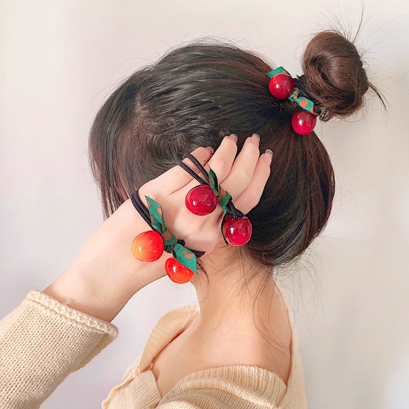 Dây buộc tóc, cột tóc trái cherry siêu HOT thời trang 122