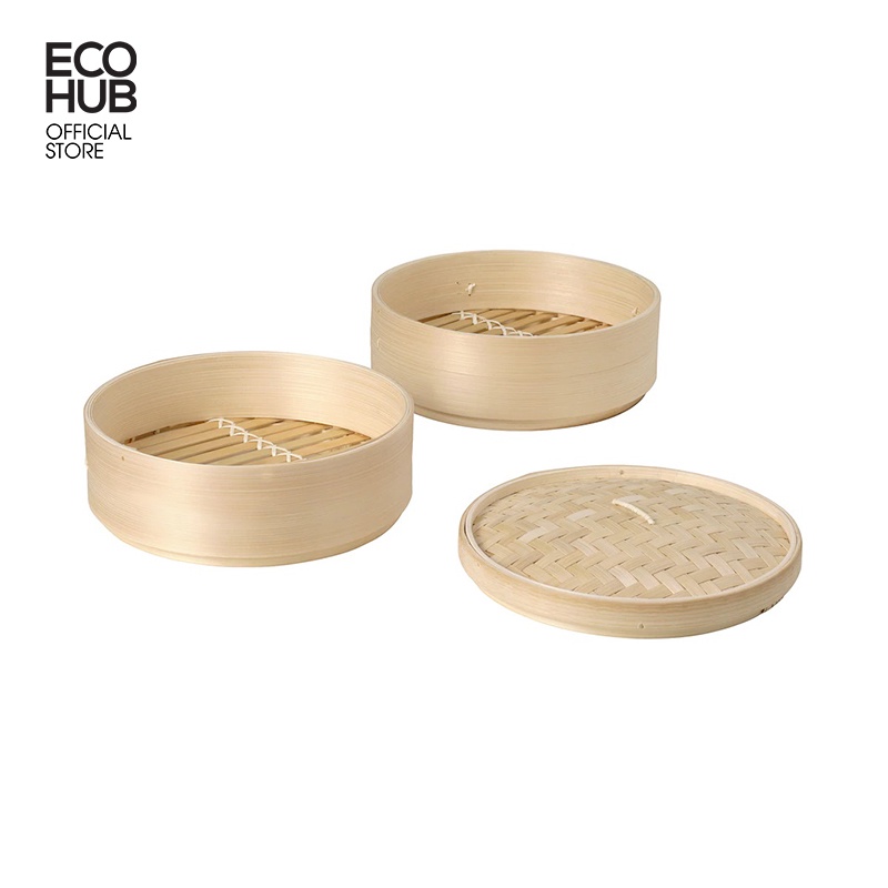 Xửng hấp tre ecohub đường kính 30, 40, 50, 60cm