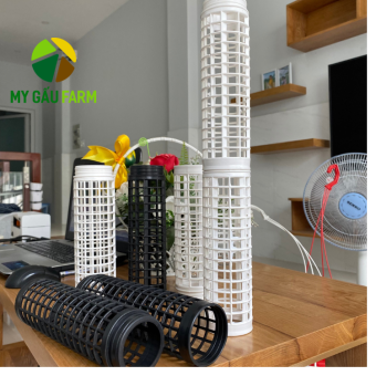 10-Trụ nhựa trụ leo trụ trồng cây có khớp nối trụ dớn trụ cây leo trầu bà - 20cm