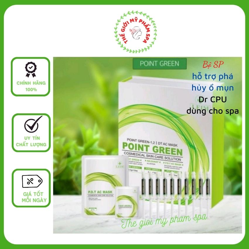 [Dr CPU] Bộ sản phẩm phá hủy ổ mụn Dr CPU Leim Point green Cosmedicial Skin Care Solution | Thegioimyphamspa