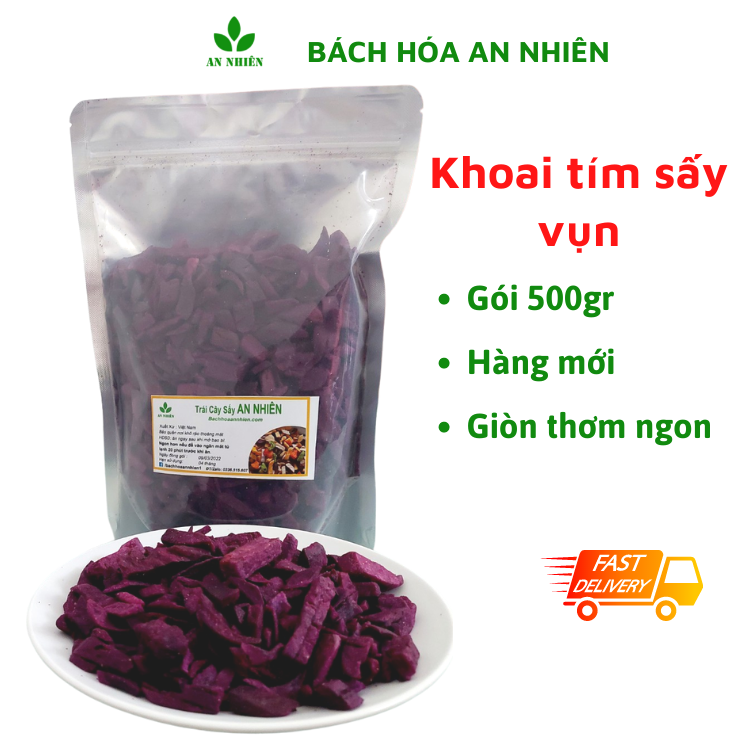 Khoai lang sấy khoai tím vụn An Nhiên 500gr