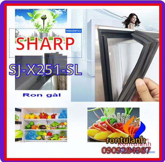 Ron tủ lạnh sharp model sj-xp430pg-bk