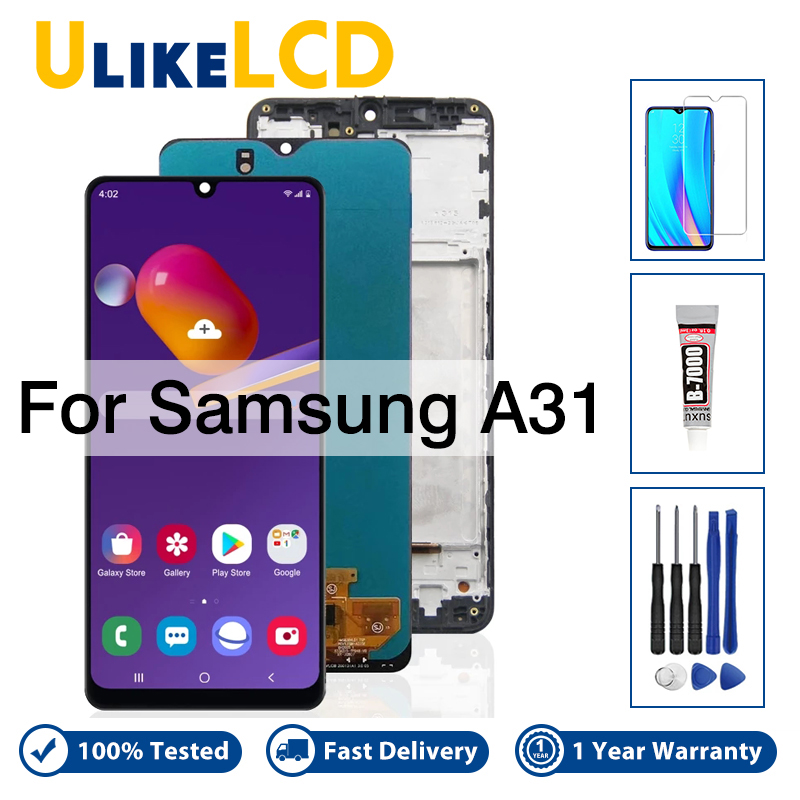 Bộ phận lắp ráp màn hình lcd với màn hình cảm ứng số hóa cho samsung galaxy a31 a315 cho samsung sm-a315f a315f/ds a315g