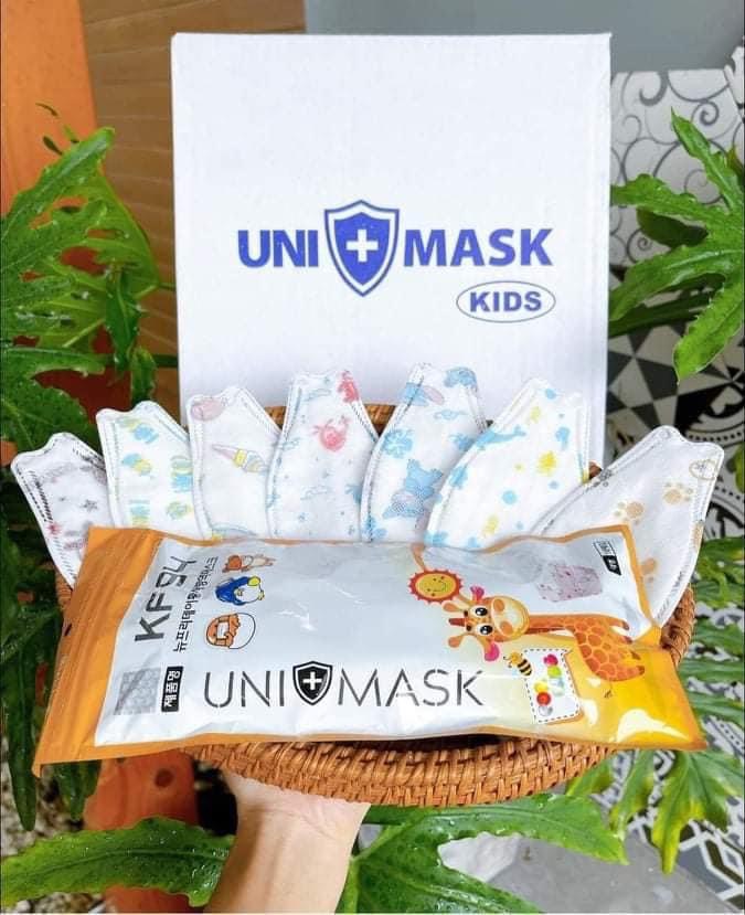 Khẩu trang 4d uni mask kf94 công nghệ hàn quốc - trẻ em từ 2-10 tuổi