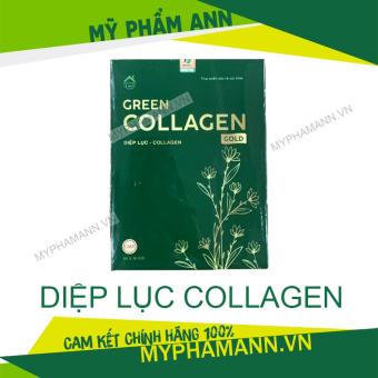 Diệp Lục Collagen Gold Hộp Lớn 30 Gói Chính Hãng - Collagen Diệp Lục Hỗ Trợ Đẹp Da