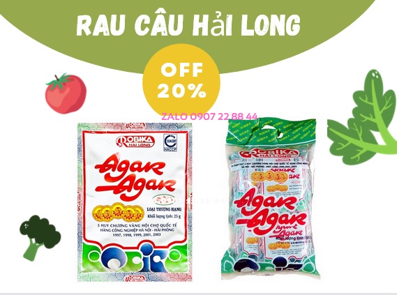 Rau câu giòn Agar Hải Long 500gr