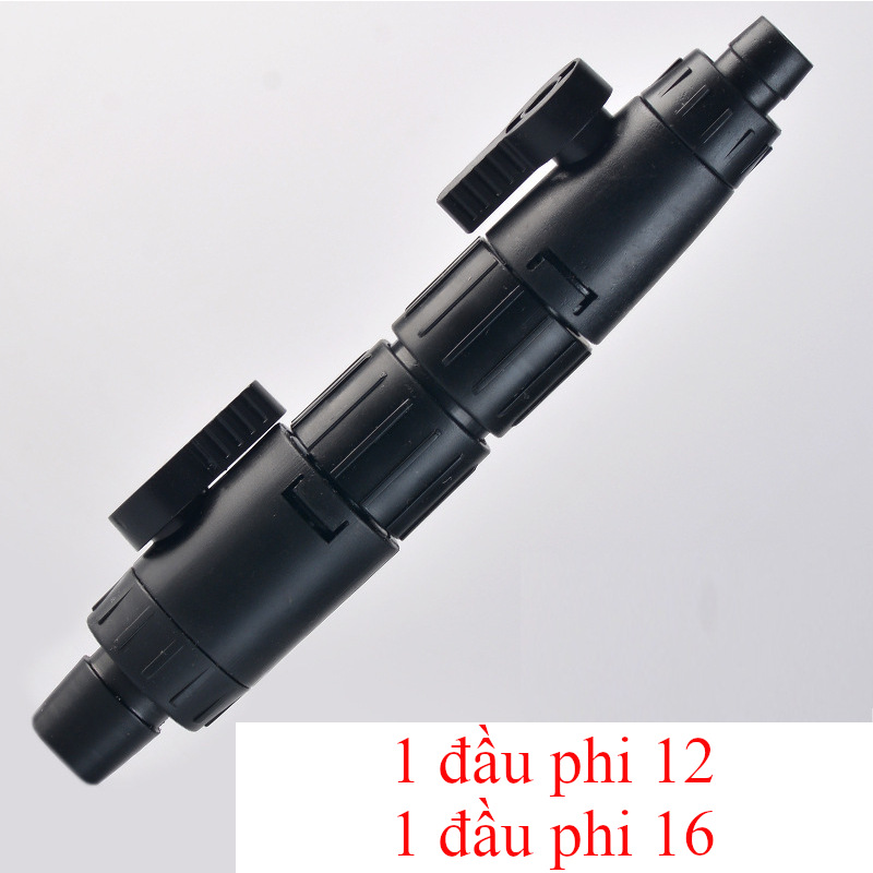 Van Khóa Ống Nước Double TAB dùng cho lọc thùng hồ thủy sinh phi 12 và 16