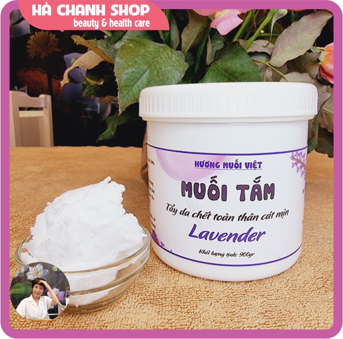 Muối tắm tẩy tế bào chết body hương lavender 900g - Hà chanh shop