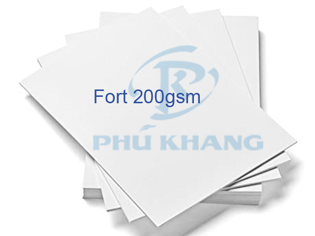 Giấy fort định lượng 200gsm - a4 -