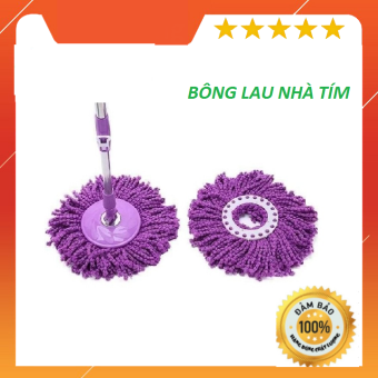 Bông lau nhà tím 360 độ rời siêu dày, siêu thấm phù hợp mọi loại chổi - bông lau thay thế chổi lau 360 độ