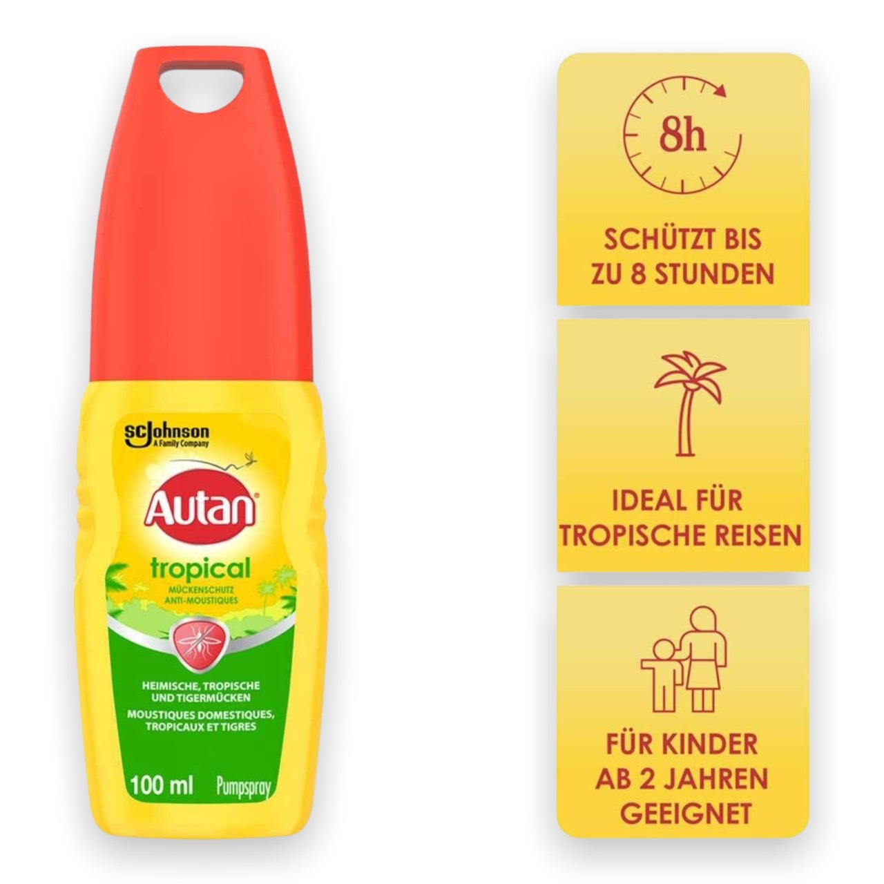 Xịt chống côn trùng muỗi Autan dùng cho mặt và body 100ML - NK Đức