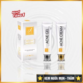 Kem Ngừa Mụn Siêu Tốc Độ Acosmetics, Gồm serum chấm mụn và Kem dưỡng ngừa thâm