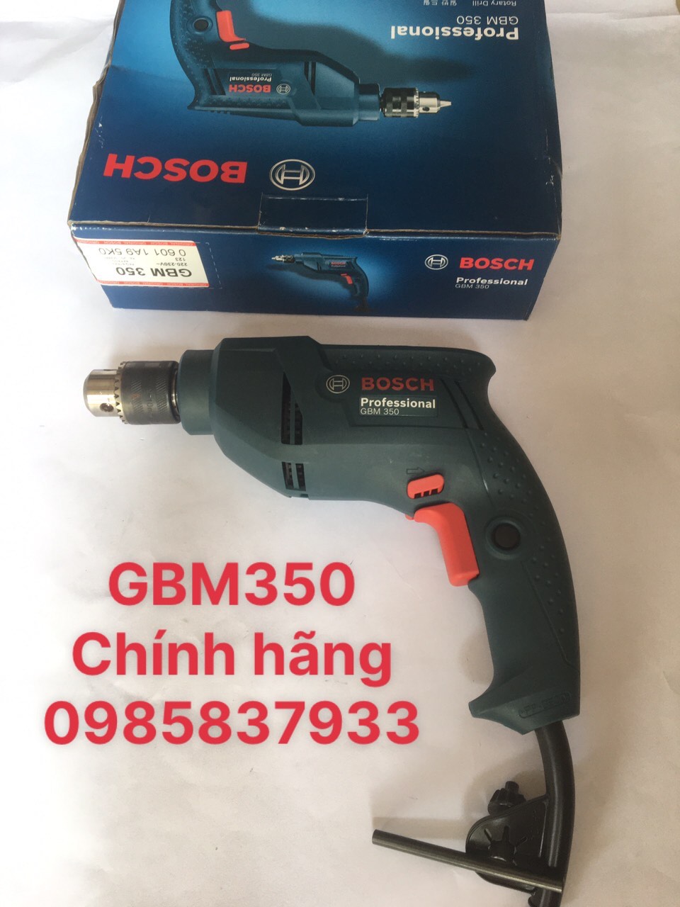 Máy khoan GBM 350 chính hãng dùng khoan vặn vít dễ dàng hiệu quả an toàn tại Máy NTT