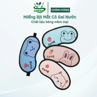 Miếng Bịt Mắt Có Gel Nước Nhân Vật Hoạt Hình Dễ Thương, Bịt Mắt Đẹp
