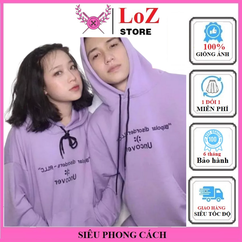 BIG SALE - Áo  hoodie màu tím có mũ cực đẹp
